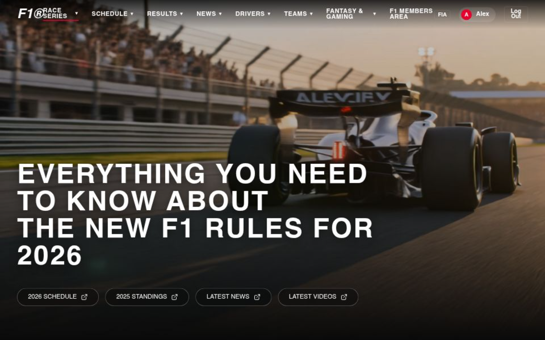 F1 | Landing Page
